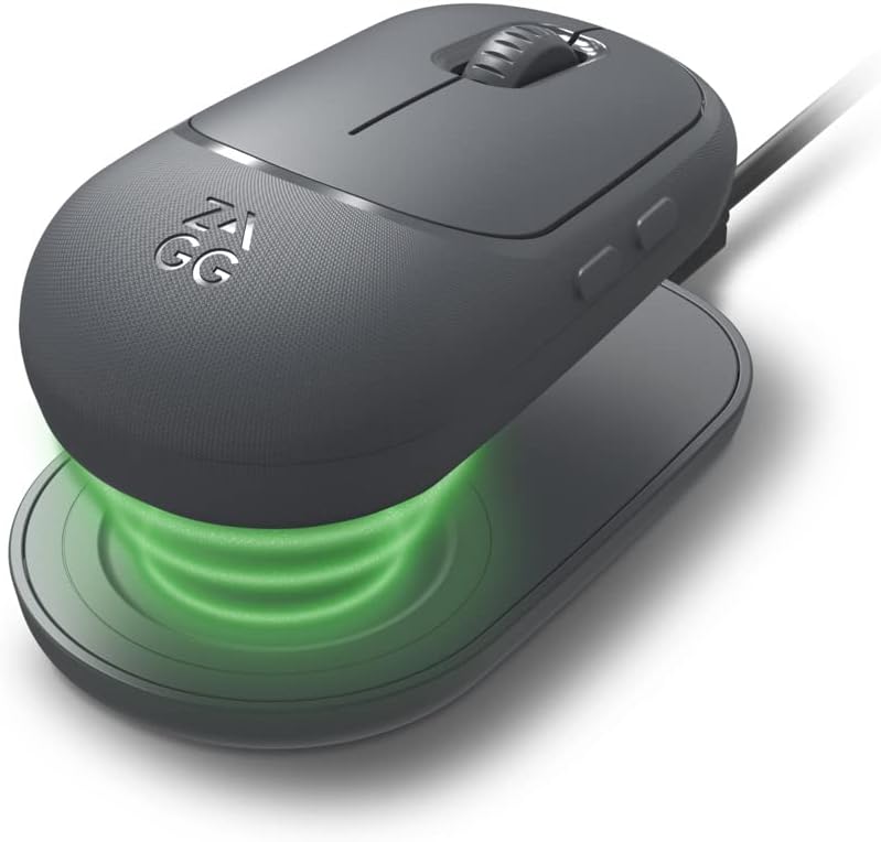 Zagg Pro mouse Wireless Mouse & Wireless Charge Pad - Charcoal - 109910230 (50 in a pallet)